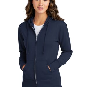 Ladies Core Fleece Full Zip Hooded Sweatshirt Thumbnail