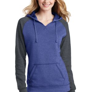 Women's Lightweight Fleece Raglan Hoodie Thumbnail